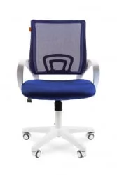 Кресло оператора Chairman 696 white TW-10 Синее