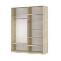 Шкаф-купе двухдверный Прайм 1200 ДСП/ДСП Дуб сонома