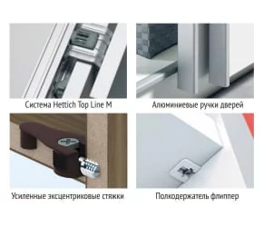 Шкаф-купе трехдверный Прайм 1800 Зеркало/Белое стекло/Зеркало Дуб сонома