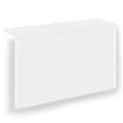 Накладка с подсветкой прямая высокая для О.R-F.MP.V-158 ONIX О.R-NP.V-158.1.S Белый Бриллиант