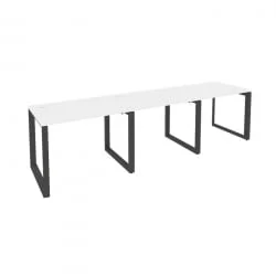 Рабочая станция на О-образном м/к ОНИКС О.МО-РС-3.1.7 Белый Бриллиант/Антрацит / ONIX O.MO-RS-3.1.7