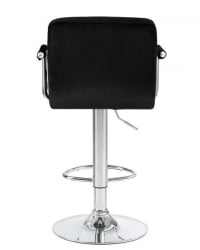 Стул барный ДОБРИН КРУГЕР АРМ (черный велюр (МДЖ9-101)) 2 шт / DOBRIN KRUGER ARM (MJ9-101))