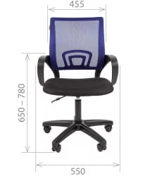 Кресло оператора CХАИРМАН 696 ЛТ (ЛТ) Красный / CHAIRMAN (LT)