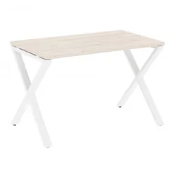 Стол рабочий LOFT VR.L-SRX-2.7 Металл белый Денвер светлый