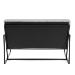 Диван прямой Charli LUX/Чарли Люкс велюр/букле, VT shape silver