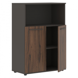 Шкаф с глухими малыми дверьми EDIS EMCS 85.3 Дуб Денвер темный Мокко Мокко