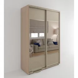 Шкаф-купе 2-х дверный Акцент-Дуэт КЛ 1200х600 Дуб молочный