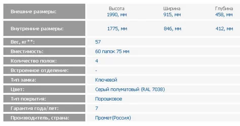 Металлический шкаф Шкаф NM.1991