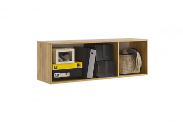 Антресоль Бери MPR-026 Дуб крафт золотой/белое дерево