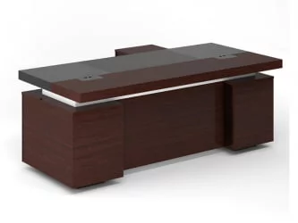 Стол письменный с тумбой и приставкой LVP19010104 Темный дуб
