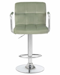 Стул барный DOBRIN KRUGER ARM Мятный велюр MJ9-87
