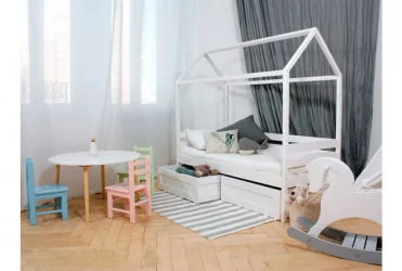 Кровать-домик RooRoom кд-11Р c ящиками Розовый