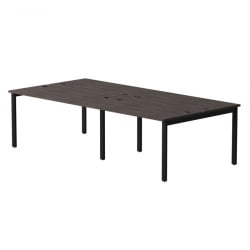 Бенч-система на 4 места на металлокаркасе, опоры 90 гр Everprof EVO 254S118 Дуб Пасадена Черный