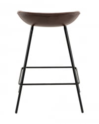Стул полубарный Фуриоса экокожа коричневый
