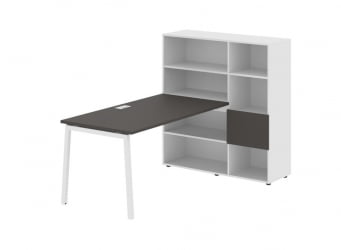 Рабочая станция EDIS ELRST 1215 Мокко Белый Белый