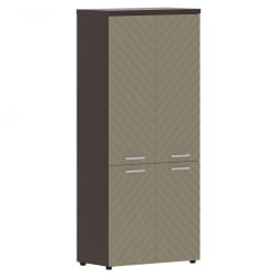 Шкаф с глухими средними и малыми дверьми Torr LUX TLHC 85.3 Венге Магия Капучино