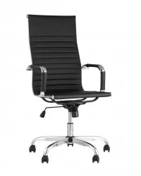 Кресло руководителя ТопЧаирс Ситй Черное / TopChairs City