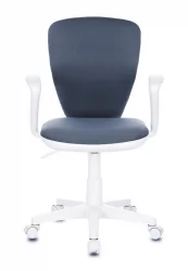 Кресло детское Бюрократ KD-W10AXSN (пластик белый) Серый 26-25