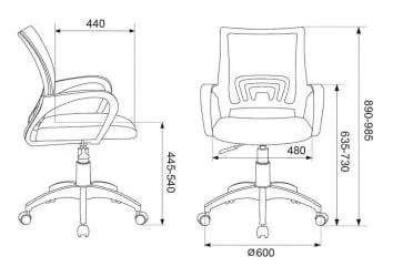 Кресло офисное Бюрократ CH-W695NLT Салатовый