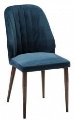 Стул Alen Diag blue/т. орех