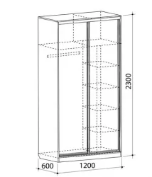 Шкаф-купе Рио-4 Дуб сонома