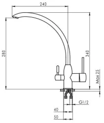 Смеситель GRANULA 2167 Пирит