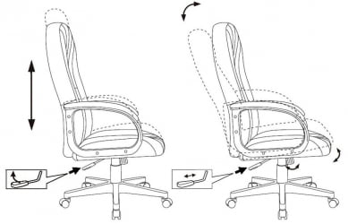 Кресло руководителя Бюрократ T-898/405-LBLUE Светло-голубой 38-405