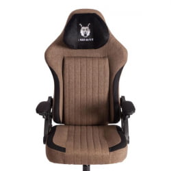 Кресло iWolf ткань, черный/коричневый