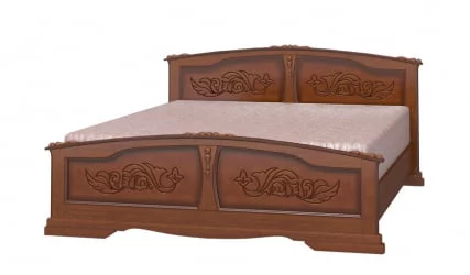 Односпальная кровать Елена 200х80 Орех