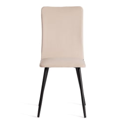 Стул La Rousse NEW, велюр, бежевый/черный, 7, 45x55x93 см