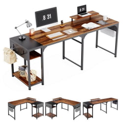 Стол письменный (для компьютера) угловой EUREKA ZX-L150B-RWB с шириной 150 см Reclaimed Wood