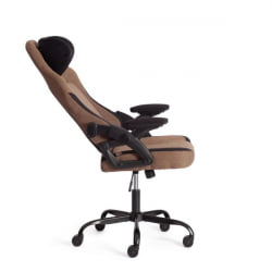 Кресло iWolf ткань, черный/коричневый