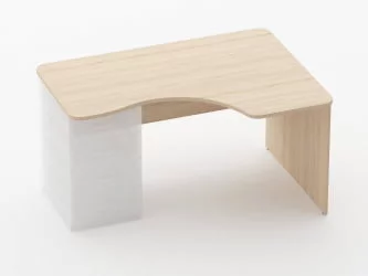 Стол угловой под встроенную тумбу Glassy 1.141.14Пр Венге