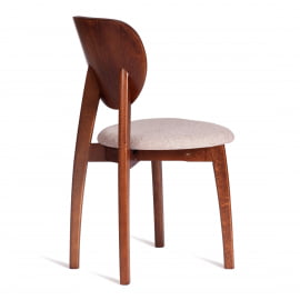 Стул DIAMANTE мягкое сидение бук, 42x42x85см, коричневый, ткань wool caramel, бежевый
