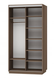 Шкаф-купе двухдверный Экспресс Дуо 1200х2200h Улица/Ясень шимо тёмный