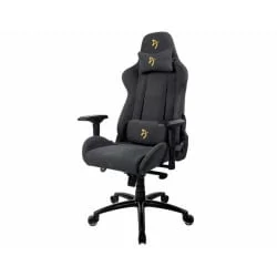 Геймерское кресло Arozzi Verona Signature Soft Fabric Черный-золотой