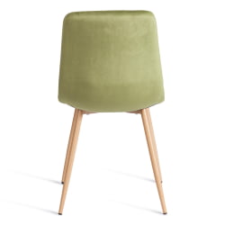 Металлический стул CHILLY (mod. JSC-220) Велюр/металл , 44,5х52,5х88 см, Green (зеленый) HLR54 / натуральный