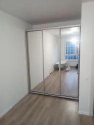 Шкаф-купе зеркало лдсп Акцент-Сим З 1800х600 Ясень шимо светлый