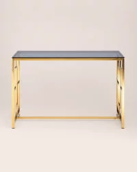 Консоль БРУКЛИН 120x40 Золото стекло smoke