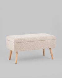 Банкетка Сторми с ящиком бежевый