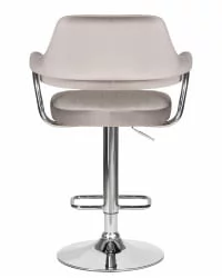 Стул барный DOBRIN CHARLY Серый велюр MJ9-75