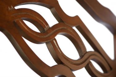 Стул Афродита/ Aphrodite дерево гевея, 46х54х99см, Cappuchino , ткань кремовая с рисунком (3321)