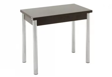 Обеденный стол Ломберный ХРОМ ЛДСП венге