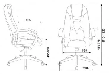 Кресло игровое Zombie 8 Red