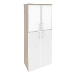 Шкаф высокий широкий ONIX O.ST-1.7R white Дуб Аттик/Белый