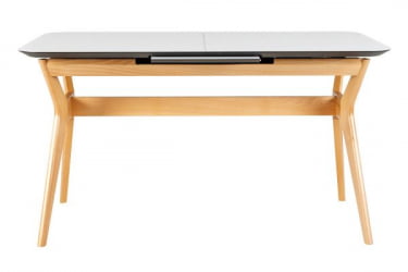 Стол раскладной Нарвик Glass 140-180 Automatic Natur/Light matte glass