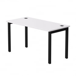 Стол прямой на металлокаркасе, опоры 45 гр Everprof EVO 254S003 Белый Черный