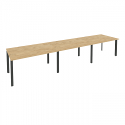 Стол переговорный (3 столешницы) ONIX O.MP-PRG-3.3 Тиквуд Светлый/Антрацит