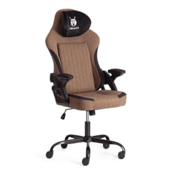 Кресло iWolf ткань, черный/коричневый