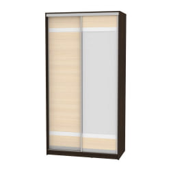 Шкаф-купе B-220х120х60-3(Венге-ДМ-D9D10)